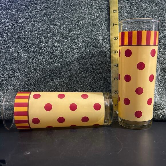 Pair of Gail Pittman Tom Collins Glasses Vintage Barware - Picture 4 of 7